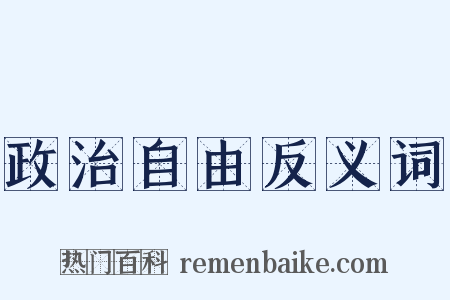 政治自由反义词是什么意思的图片